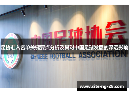 足协准入名单关键要点分析及其对中国足球发展的深远影响